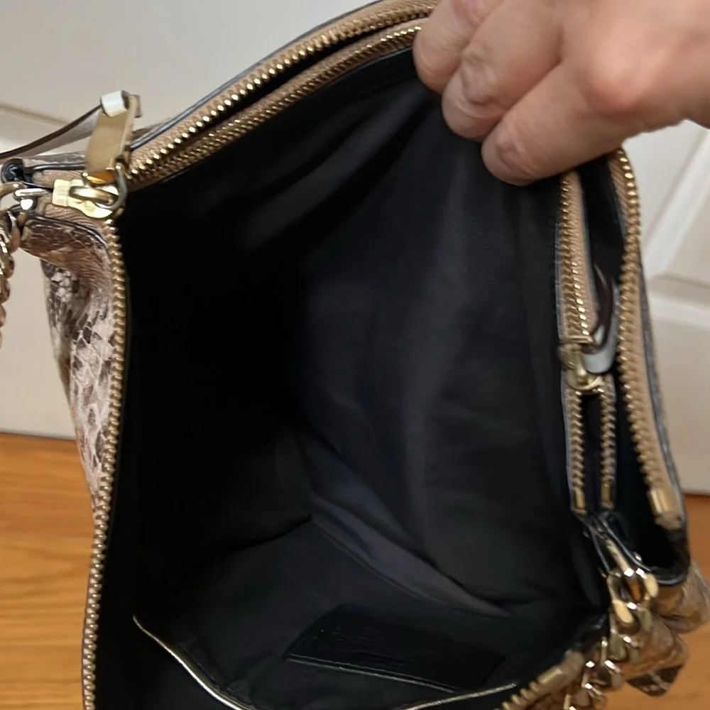 Coach Python Print Shoulder Bag - Picture 8 of 8